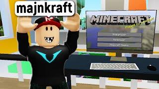 Kiedy 5 Latek Gra Pierwszy Raz w Minecraft | BrookHaven RP | Roblox Vito i Bella