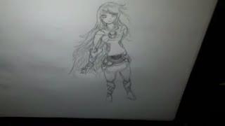 drawing "young milla maxwell" of  tales of xillia. the master of the arts. drawing live-stream