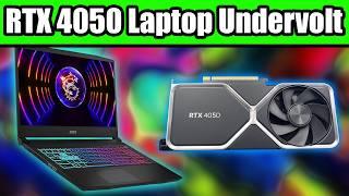 Undervolt your Laptop RTX 4050 for more FPS and Lower Temperature! - Tutorial