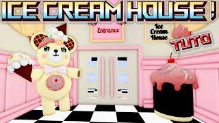 TUTORIAL NEW ICE CREAM HOUSE ADOPT ME: COMPLETE BUILD & GUIDE