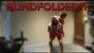 BLINDFOLDED amateur teen wrestling (this was crazy)