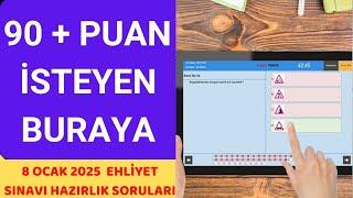 EHLİYET SINAV SORULARI 2025 / ÇÖZÜMLÜ OCAK ŞUBAT EHLİYET SORULARI /ÇIKMIŞ EHLİYET SORULARI (50 SORU)