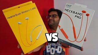 Realme Buds Wireless 5 ANC VS CMF by Nothing Neckband Pro  Which one is Best Neckband Under 2000 ?