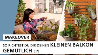 Balkonparadies auf 4m² - mit gemütlicher Lounge, Beleuchtung & viel Grün | Makeover | INTERIYEAH!