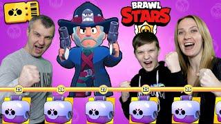 БИТВА за Бравл Пасс! У кого Кольт Ганфайтер? Открытие сундуков Brawl Stars!