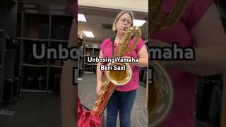 Unbox a new Bari Sax w/me! #banddirector #band #barisax #unboxing #saxophone #yamaha #baritonesax