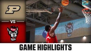 Purdue vs. NC State Game Highlights | 2024-25 ACC Men's Basketball