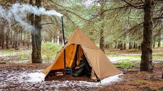 Surprised By Violent Storms in a Hot Tent Camping