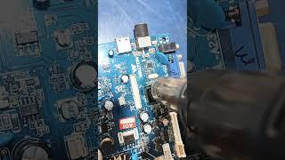 How to remove led tv mother board ic. motherboard ic remove. #ic #motherboard #ledtv