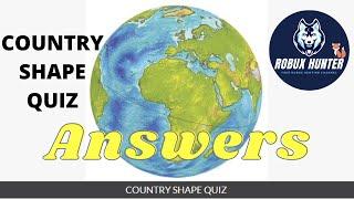 Country Shape Quiz Answers 100% | Quiz Diva Country Shape Quiz Answers | Robux Hunter