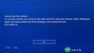 Fixed PS4 Error Code CE-30391-6