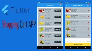 37- Flutter Shopping Cart APP Part 1