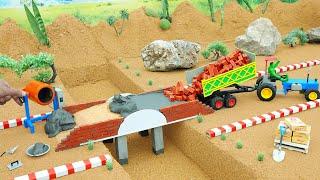 Thieves Destroy DIY Wooden Bridge – Rebuild with Strong Concrete & Bricks | Science Project