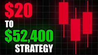 Testing $20 To $52,400 Strategy 1000 TIMES - Fastest Way To Grow Small Trading Account