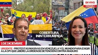 Protestas masivas en #Venezuela y mundo hoy convocadas por María Corina Machado y Edmundo González