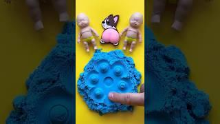 Popit Kineticsand Fun!  #satisfying #popit #kineticsand #asmr #funny #fidget #trend #shorts