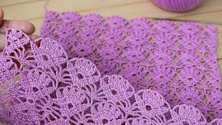 Простой ЦВЕТОЧНЫЙ УЗОР вязание крючком СХЕМА узора Easy to Crochet Tape Lace flower pattern