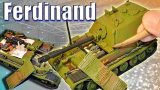 Tank destroyer Ferdinand (Elefant) Sd.Kfz.184 with full interior! ClAY!