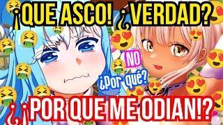 El Chat de Kobo muestra ASCO cuando Kobo dice "uwu" y amor cuando Sana lo hace【Hololive sub español】