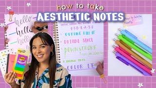  how to take [aesthetic notes] for lazy people  note-taking + study tips!