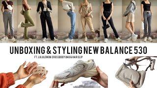 Unboxing & Styling | New balance 530 beige and lululemon