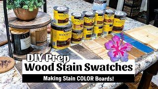 WOOD STAIN COLORS | Making Stain Color Boards for my future DIY projects