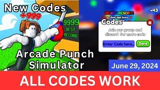 *All CODES WORK* Arcade Punch Simulator ROBLOX, June 29, 2024