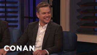 Matt Damon Left A Massive Spider On Chris Hemsworth's Doorstep | CONAN on TBS