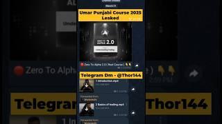 Umar Punjabi 2025 Full  Course Leaked | Zero To Alpha 2.0 |@UmarPunjabi-v8m#forex  #trading