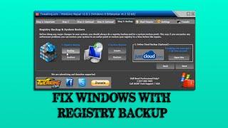 Fix windows with Registry Backup