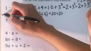 Equivalent Expressions