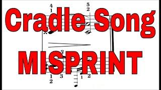 MISPRINT - Cradle Song - Grade 7 ABRSM Piano 2021 2022 B3