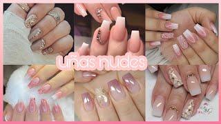 DISEÑOS DE UÑAS CORTAS | UÑAS CORTAS COLOR NUDE | UÑAS ACRÍLICAS 2022