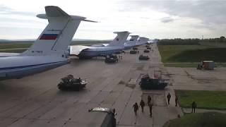 Russian airborne vehicle loaded on Il-76MD on the eve of Vostok 2018 active phase