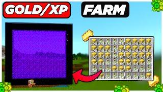 GOLD XP FARM in Minecraft Bedrock 1.21 (MCPE/Xbox/PS4/PS5/Nintendo Switch)