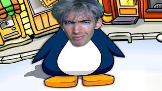 Albert plays CLUB PENGUIN