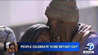 Kobe Bryant fans pay tribute to Lakers legend on Mamba Day