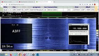 FM DX Es - 190621 1319UTC - 95.9 Sawt El-Noujoum (LBN) Beirut (bei) ?kW 2255km!