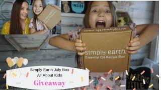 Simply Earth July box|Its all about kids| Giveaway Time