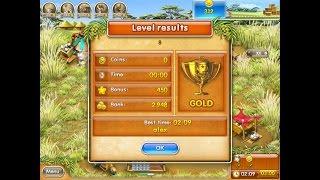 Farm Frenzy 3 only GOLD (level 8) playthrough Веселая ферма 3 (уровень 8) Золото