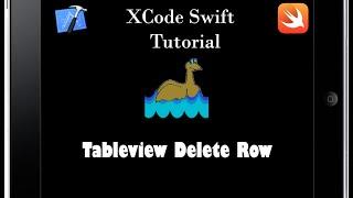 Swift - Tableview delete / remove row tutorial