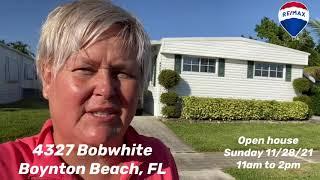 Open House 4327 Bobwhite dr, Boynton Beach, FL Julie Lavoie Realtor (561) 601-2128