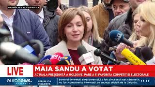 Alegeri prezidențiale și referendum pro-UE în Moldova. Maia Sandu a invitat cetățenii să iasă la vot