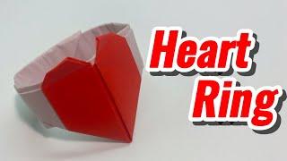 How to Make an Easy Origami Paper Heart Ring