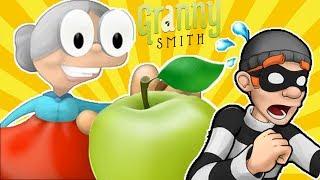 ДИМА ИГРАЕТ GRANNY SMITH Бабушка в погоне за ЯБЛОКОМ ВЕСЕЛАЯ ИГРА