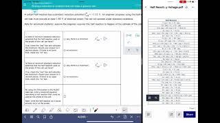 ALEKS: Picking a reduction or oxidation that will make a galvanic cell work