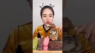 Chocolate  ice cream  Magnum matcha flavor & mango  flavour ice cream  ASMR eating mukbang