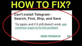 How to Fix Can't Install Telegram In Google Playstore Error in Android & ios