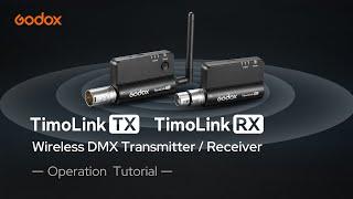 TimoLink TX & TimoLink RX Wireless DMX Transmitter/Receiver | Operation Tutorial