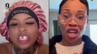 "We Don't Know U Bish" Chrisean Claps Rick Ross "BM" Tia Kemp For Talking Greasy About Junior! 